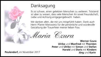 Anzeige von Maria Czura von MGO