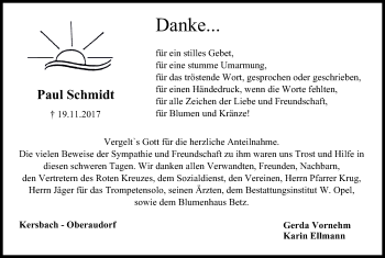 Anzeige von Paul Schmidt von MGO