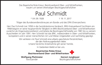 Anzeige von Paul Schmidt von MGO