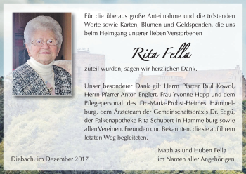 Anzeige von Rita Fella von MGO