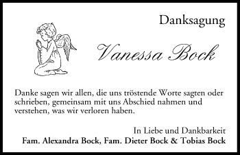 Anzeige von Vanessa Bock von MGO