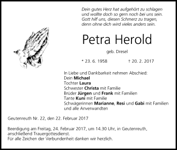Anzeige von Petra Herold von MGO