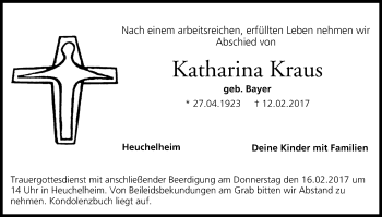 Anzeige von Katharina Kraus von MGO