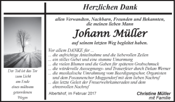 Anzeige von Johann Müller von MGO