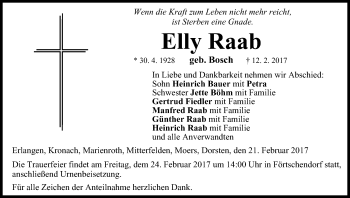 Anzeige von Elly Raab von MGO