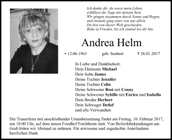 Anzeige von Andrea Helm von MGO