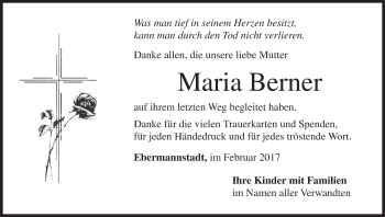 Anzeige von Maria Berner von MGO