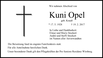 Anzeige von Kuni Opel von MGO