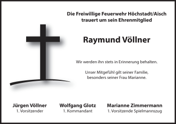 Anzeige von Raymund Völlner von MGO