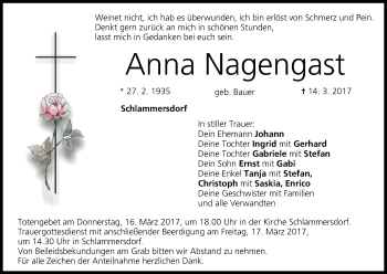 Anzeige von Anna Nagengast von MGO