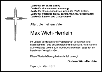 Anzeige von Max Wich-Herrlein von MGO