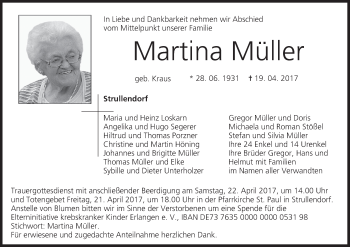 Anzeige von Martina Müller von MGO