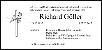 Anzeige von Richard Göller von MGO