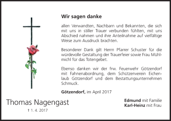 Anzeige von Thomas Nagengast von MGO