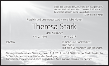 Anzeige von Theresa Stark von MGO