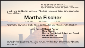 Anzeige von Martha Fischer von MGO
