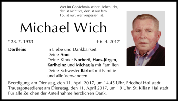 Anzeige von Michael Wich von MGO