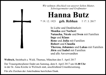 Anzeige von Hanna Butz von MGO
