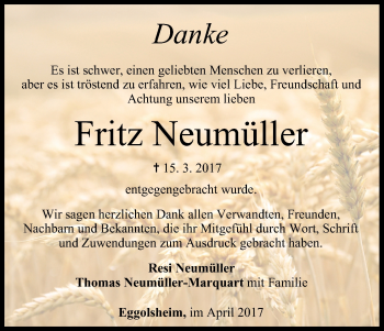 Anzeige von Fritz Neumüller von MGO