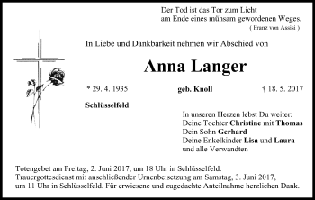 Anzeige von Anna Langer von MGO