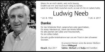 Anzeige von Ludwig Neeb von MGO