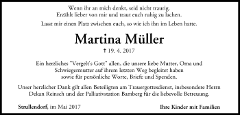 Anzeige von Martina Müller von MGO