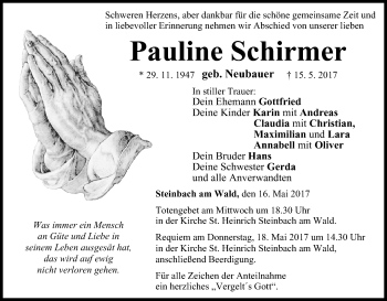 Anzeige von Pauline Schirmer von MGO