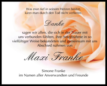 Anzeige von Maxi Franke von MGO