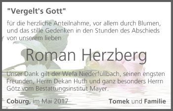 Anzeige von Roman Herzberg von MGO