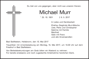 Anzeige von Michael Murr von MGO