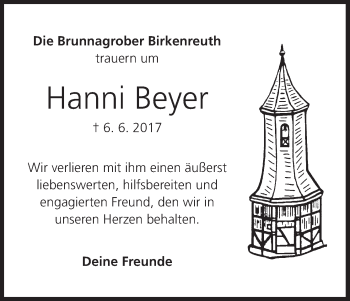 Anzeige von Hanni Beyer von MGO