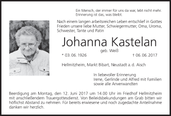 Anzeige von Johanna Kastelan von MGO