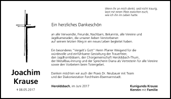 Anzeige von Joachim Krause von MGO