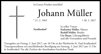 Anzeige von Johann Müller von MGO
