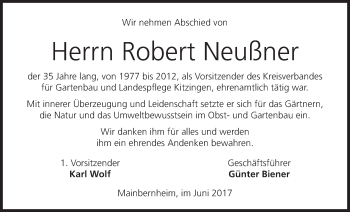 Anzeige von Robert Neußner von MGO