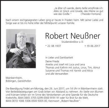 Anzeige von Robert Neußner von MGO