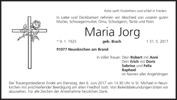 Anzeige von Maria Jorg von MGO
