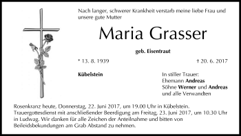Anzeige von Maria Grasser von MGO