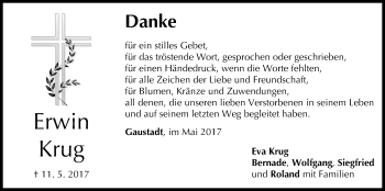 Anzeige von Erwin Krug von MGO