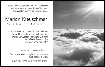 Anzeige von Marion Kreuschmer von MGO