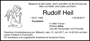 Anzeige von Rudolf Heil von MGO