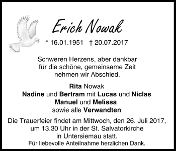Anzeige von Erick Nowak von MGO