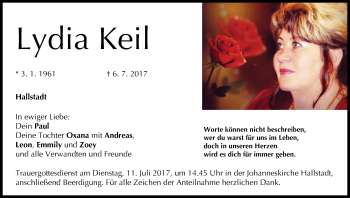 Anzeige von Lydia Keil von MGO