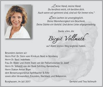 Anzeige von Birgit Vollmuth von MGO