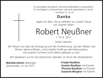 Anzeige von Robert Neußner von MGO