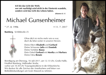 Anzeige von Michael Gunsenheimer von MGO