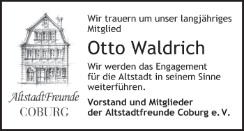 Anzeige von Otto Waldrich von MGO