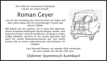 Anzeige von Roman Geyer von MGO