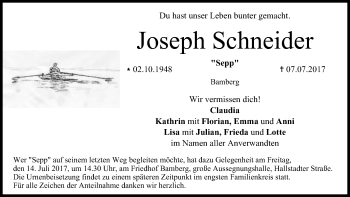 Anzeige von Joseph Schneider von MGO