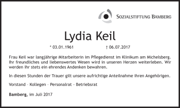 Anzeige von Lydia Keil von MGO